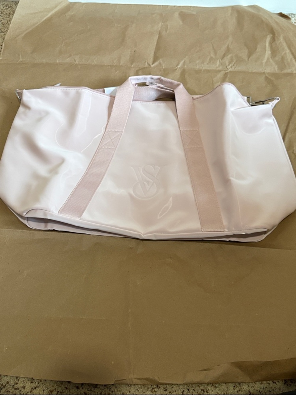 Victoria's Secret Light Pink Travel Weekender Bag